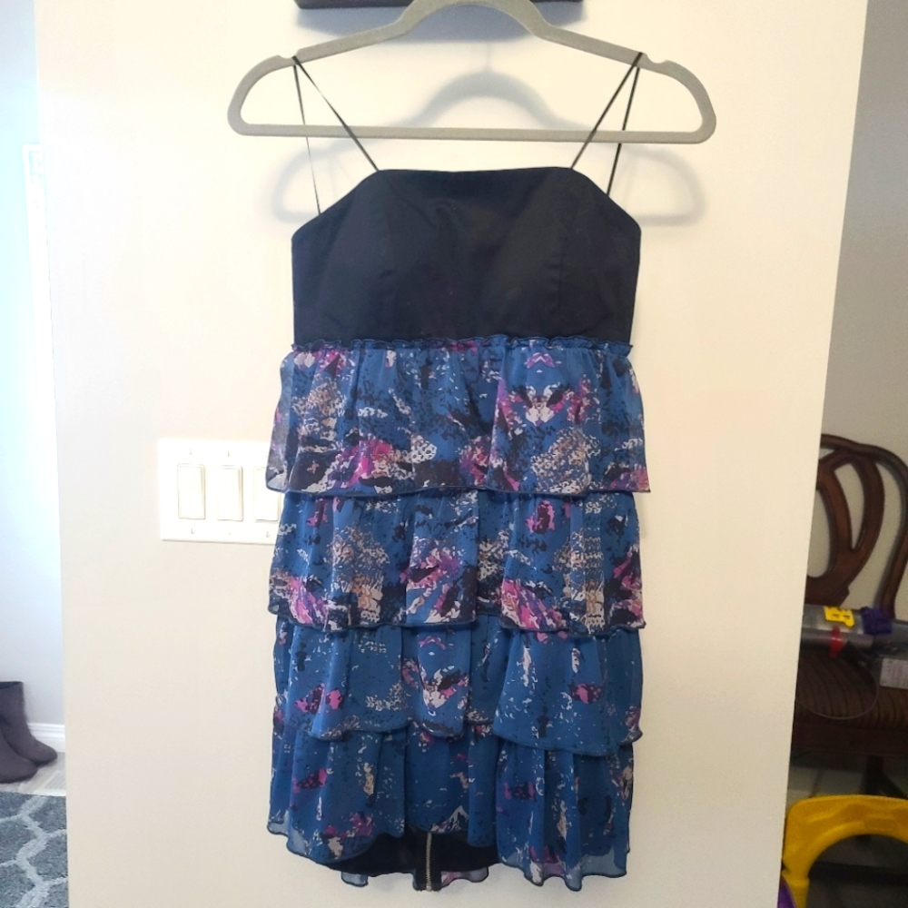 Guess Strapless Ruffle Dress - Picture 2 of 5